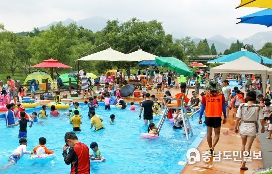 계룡시, 두계천 생태공원 물놀이장 개장 준비