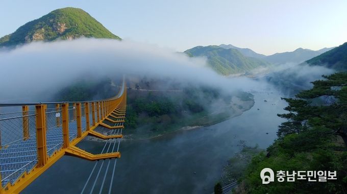 제원면 월영산 출렁다리