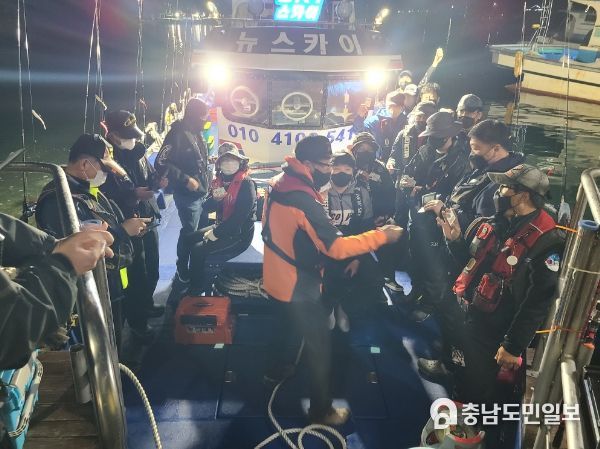 지난해 낚시어선 사고 예방 합동점검 모습