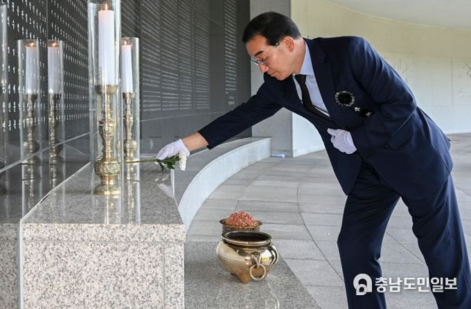 대전 중구, 제68회 현충일 대전보훈공원 참배