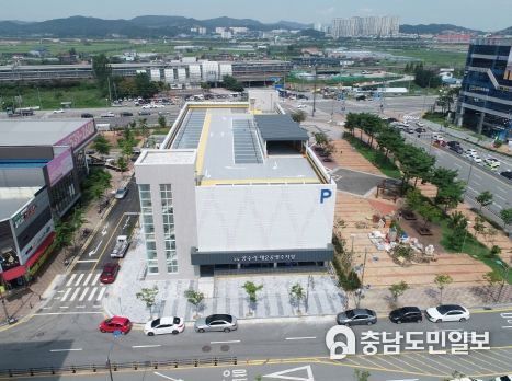 배방읍 공수리 제2 공영주차장 전경