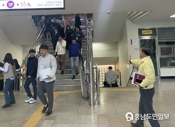 아산시, 화재 대비 민방위 훈련 시행