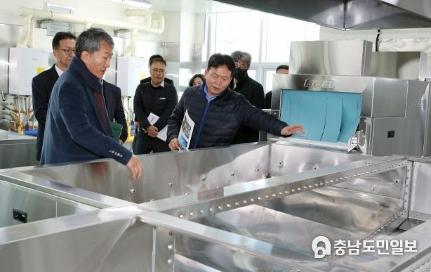 신병대 청주부시장, 다회용기 공공세척센터 시설점검