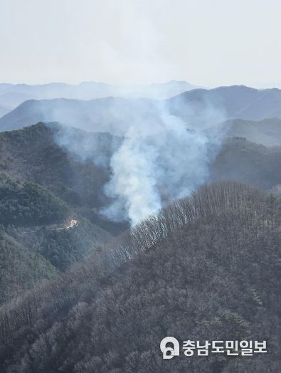금산군 산불 진화